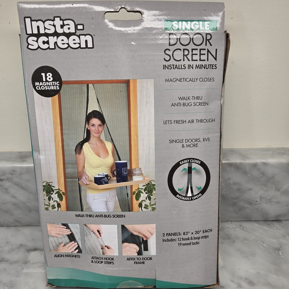 Single Door Screen -‎ Black - Picture 2 of 9